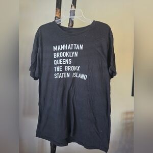 Old Navy Black New York Boroughs Tee